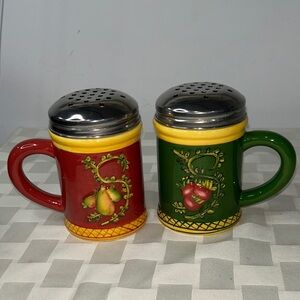 Colorful Ceramic Condiment Shaker Set